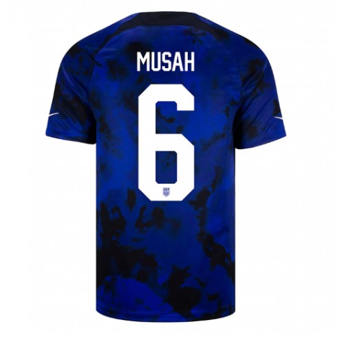Echipament fotbal Statele Unite Yunus Musah #6 Tricou Deplasare Mondial 2022 maneca scurta